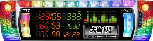 デー太郎ランプ　フレア　5台セット　トランス付き　スロット用データカウンター